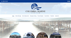 Desktop Screenshot of columbiamarinecenter.com