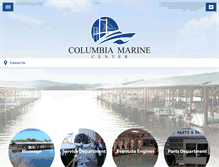 Tablet Screenshot of columbiamarinecenter.com